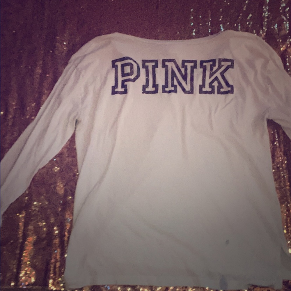 Victoria Secret PINK long sleeve v neck shirt